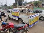 Mobile awareness campaigns on the streets of Diphu in Karbi Anglong