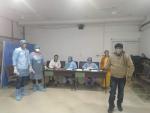  Corona Virus Screening of travellers at LGBI Airport Guwahati Assam