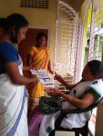 Hand washing demonstrations by ASHAs frontline health workers
