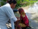 Flood camp cum routine activities at Bhalakhati and kaplabori, Boat Clinic, Nalbari