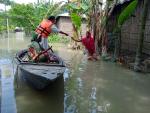 Flood camp cum routine activities at Bhalakhati and kaplabori, Boat Clinic, Nalbari